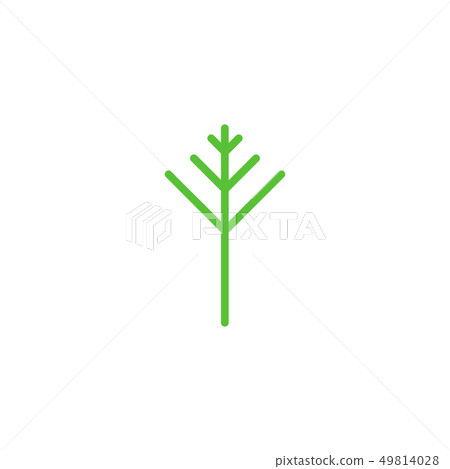 Simple Green Tree icon. Vector illustration Simple Green Tree icon. Vector illustration 49814028