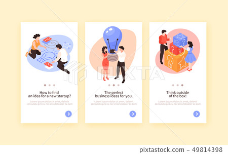 Teamwork Brainstorming Vertical Banners 49814398