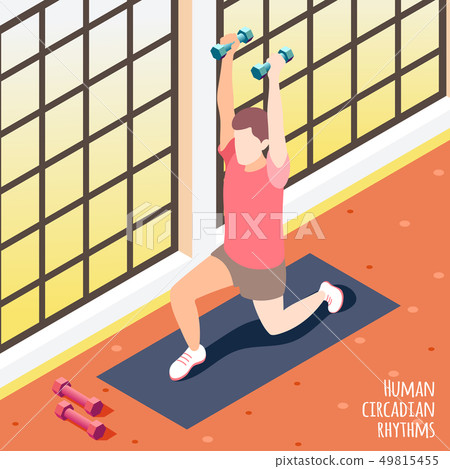 Isometric Human Circadian Rhythms Background 49815455