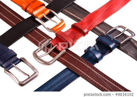 Fashion belts made of leather. Interlaced straps. Fashion belts made of leather. Interlaced straps. 49816102