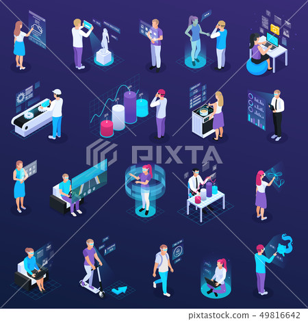 Virtual Reality People Set 49816642