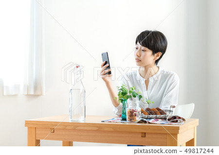 Female Lifestyle smartphone 49817244