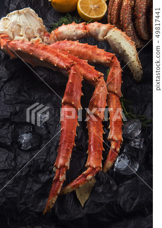 Set of fresh seafood 49817441