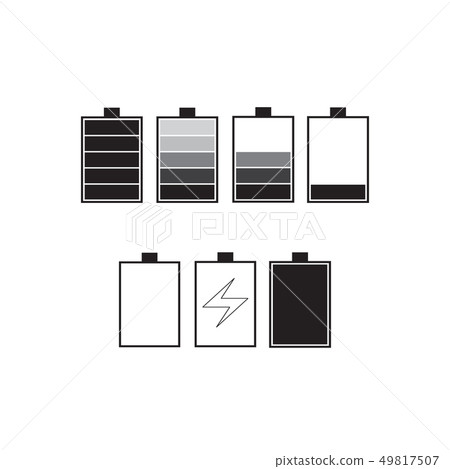 group of vector icon of classic ion battery full group of vector icon of classic ion battery full 49817507