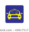 vector icon of luxury taxi, vehicle or automobile 49817517