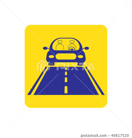 vector icon of luxury car run on road or avenue 49817520