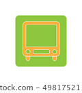 vector icon of luxury bus, vehicle or automobile 49817521