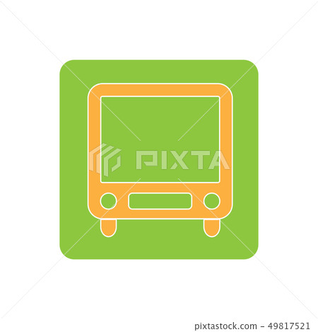 vector icon of luxury bus, vehicle or automobile 49817521
