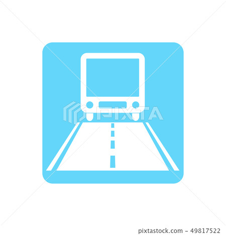 vector icon of luxury bus run on road or avenue 49817522