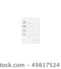 vector of check list in business document 49817524