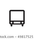 vector icon of luxury bus, vehicle or automobile 49817525
