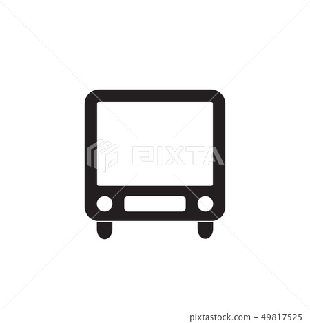 vector icon of luxury bus, vehicle or automobile 49817525