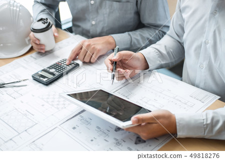 Team of engineering or architect meeting and Team of engineering or architect meeting and 49818276