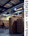 Warehouse with modern ventilation system full of 49819028