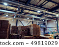 Warehouse with modern ventilation system full of 49819029