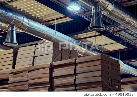 Close-up view of the air duct work in the 49819032