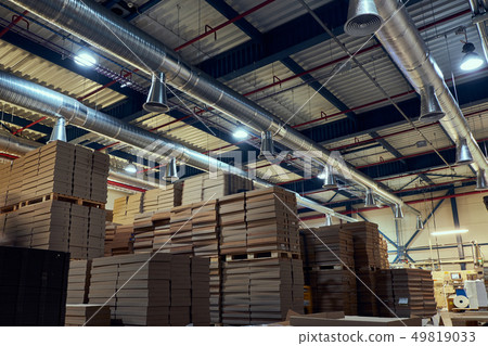 Warehouse with modern ventilation system full 49819033