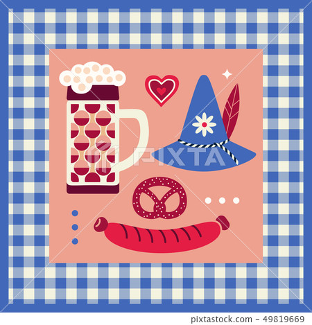 Hand drawn Oktoberfest design elements - Stock Illustration [49819669 ...
