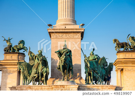 Statue of the Seven chieftains of the Magyars Statue of the Seven chieftains of the Magyars 49819907