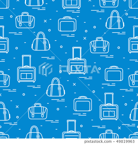 Cute seamless pattern with different bag and 49819963