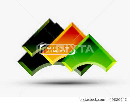 Geometric shapes abstract background 49820642