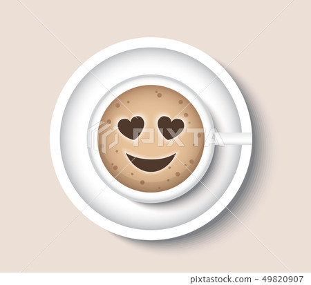 cup of coffee top view 49820907