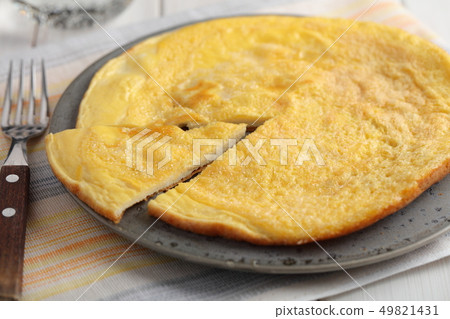 Breakfast with omelet 49821431