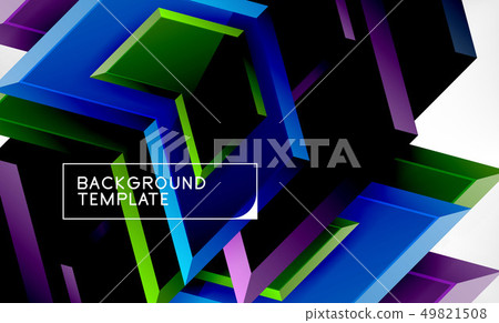 Shiny glossy arrows background, clean modern geometric design, futuristic composition Shiny glossy arrows background, clean modern geometric design, futuristic composition 49821508