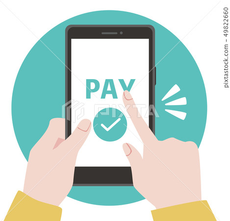 Illustration of cashless payment Illustration of cashless payment 49822660