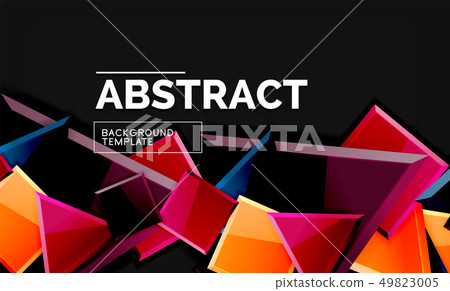 Squares and triangles geometrical background Squares and triangles geometrical background 49823005