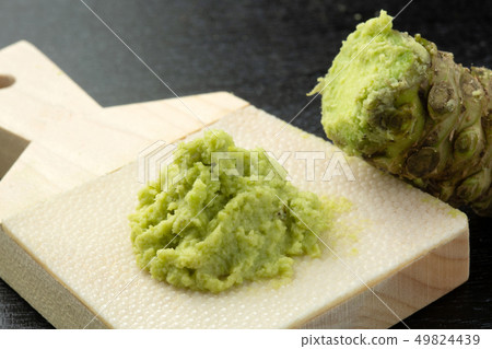 原料芥末瓢磨碎 49824439