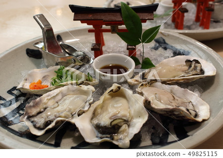 Raw oysters  49825115