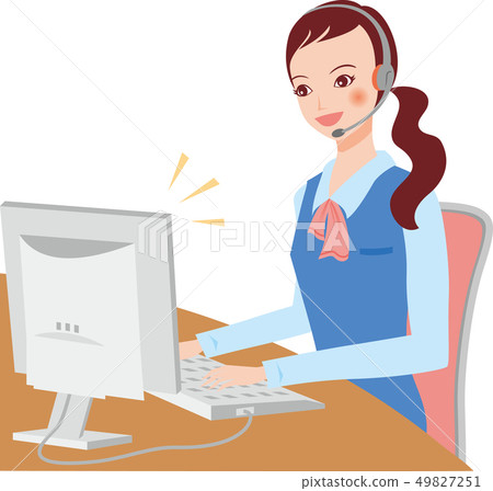 Telephone Operator Stock Illustration 49827251 Pixta
