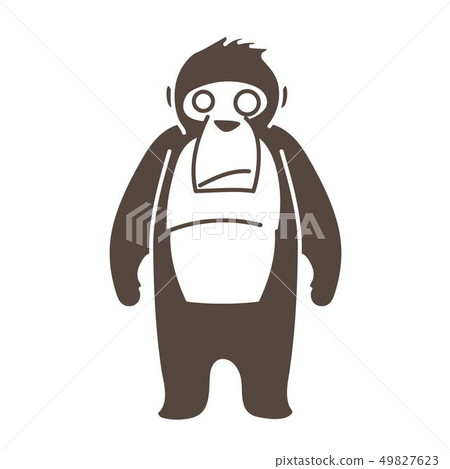 Gorilla cartoon graphic vector 49827623