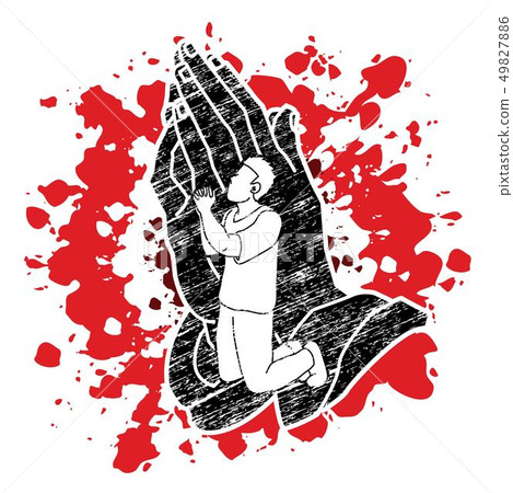 Pray , Prayer, Praise to the Lord vector - Stock Illustration [49827886 ...