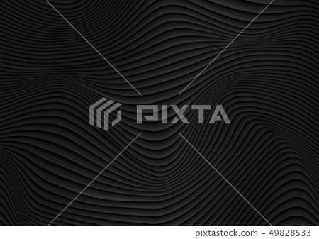 Black liquid abstract 3d refracted waves abstract - Stock Illustration ...