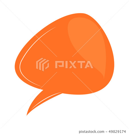 Isolated comic bubble chat 49829174