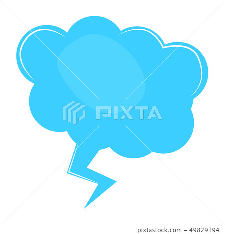 Isolated comic bubble chat Isolated comic bubble chat 49829194