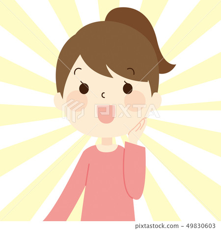 Rejoicing woman Rejoicing woman 49830603