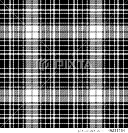 Black and white diagonal plaid seamless pattern - Stock Illustration ...