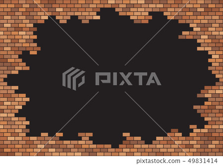 Old brick wall background. Red bricks texture. Old brick wall background. Red bricks texture. 49831414
