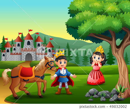 Little prince and princess on the road Little prince and princess on the road 49832002
