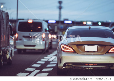 Congested highway landscape 49832593