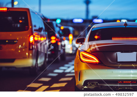 Congested highway landscape 49832597