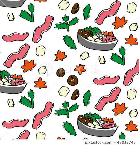 Sukiyaki Seamless 49832745
