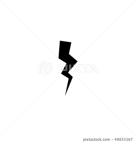 Flash and lightning icon. Thunderstorm bolt sign. Flash and lightning icon. Thunderstorm bolt sign. 49833167