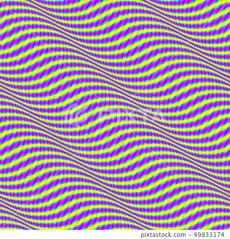Seamless wavy pattern. Optical illusion of Seamless wavy pattern. Optical illusion of 49833174