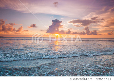 Amazing sunset form Bali beach 49834645