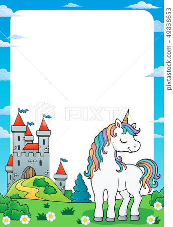 Dreaming unicorn theme frame 1 49838653