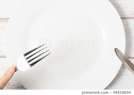 Dishes and cutlery 49839694
